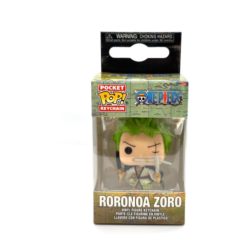 Funko Pocket Pop! Keychain, One Piece Roronoa  Zoro- New